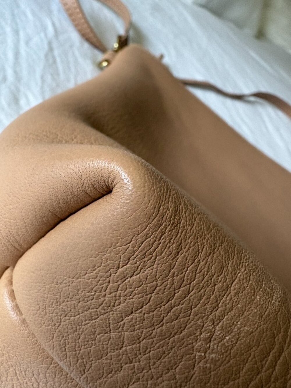 NEW Primecut Tan Leather Mini Hobo - Picture 6 of 9